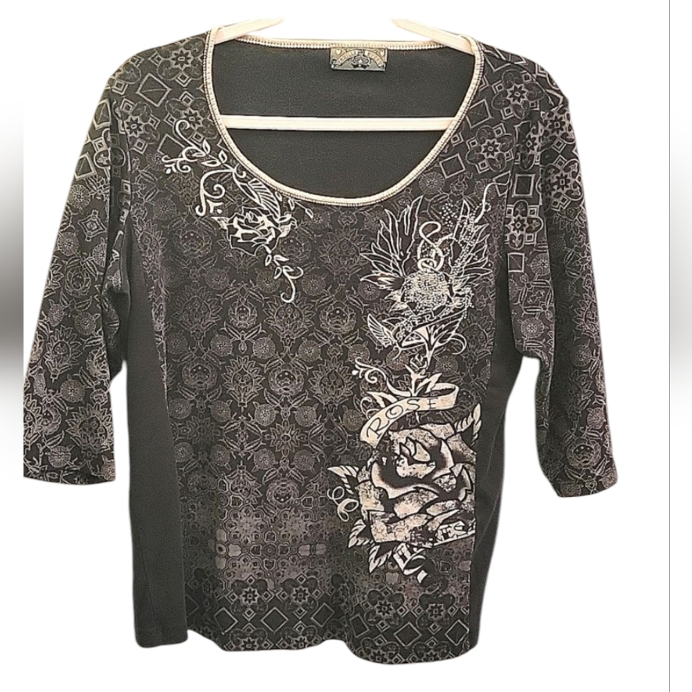 💗 Y2K VANILLA SUGAR SZ 1X Bling Shirt